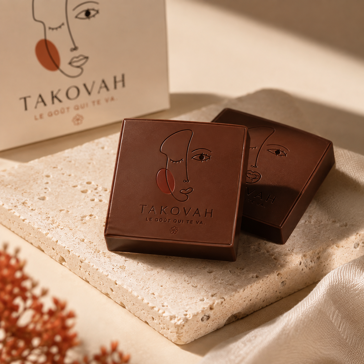 Carrés de chocolat TAKOVAH
